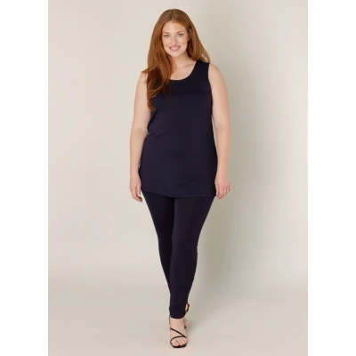 Afbeelding van Base Level Curvy top Alicia donkerblauw