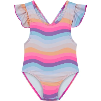 Afbeelding van Supercute baby badpak waive met gekruisde bandjes maat 74/80