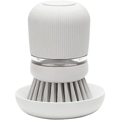 Afbeelding van SinkSide Afwasborstel met Zeepreservoir Light Grey