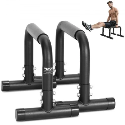 Afbeelding van VEVOR Dip Bars, 500 lbs gewichtscapaciteit, Heave Duty Stand Station, Fitness Workout Bar Station Stabilizer Parallette Push Up Stand, Parallelle Bars voor Krachttraining Thuisgym Kantoor