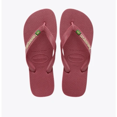Afbeelding van Havaianas Brasil LOGO Unisex Teenslippers, Dames, Maat: 35 36, Amaranth Kunststof