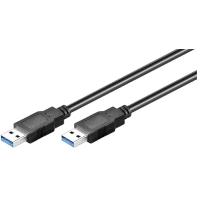 Afbeelding van MicroConnect USB3.0, M/M, 1 m USB A kabel, zwart, kabel (M/M, m, A, 3.0 (3.1 Gen 1), stekker/stekker, zwart)
