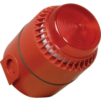 Afbeelding van ComPro Combi signaalgever Flashni Rood Flitslicht, Continugeluid 12 V/DC 104 dB