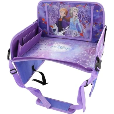 Afbeelding van Elsa Anna Olaf Auto reis salontafel voor meisjes, verstelbaar, blauw, sneeuwwit