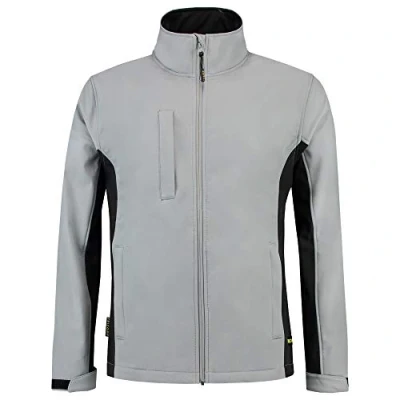 Afbeelding van Tricorp 402002 Softshell Bicolor Grijs/Zwart 7XL
