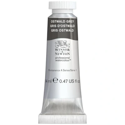 Afbeelding van Winsor &amp; Newton 0105428 Professional Watercolour Ostwald Grey, 14 ml tube aquarelverf, levendige kleuren in kunstenaarskwaliteit, hoge kleurglans en helderheid, lichtecht