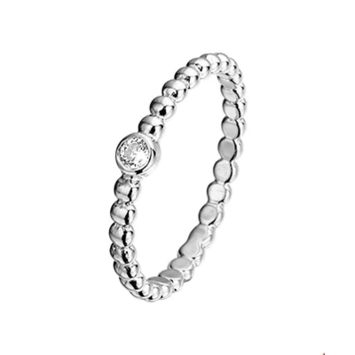 Afbeelding van Zilver Gerhodineerde Ring zirkonia 1325134 14.00 mm (44)