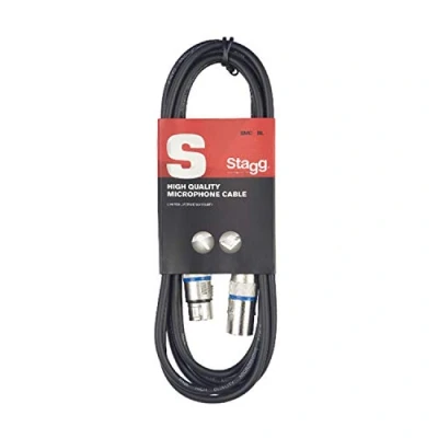 Afbeelding van Stagg SMC6 BL 6m S serie XLR naar microfoonkabel, Zwart
