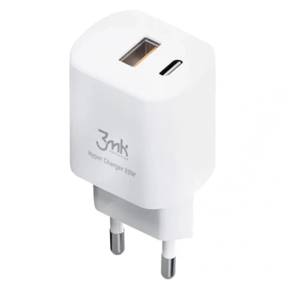 Afbeelding van 3mk Hyper Charger White Netlader 20W