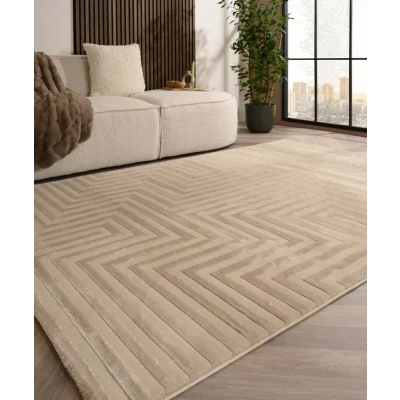 Afbeelding van Scadinavisch Vloerkleed Serene Lys Beige 160x230 Cm
