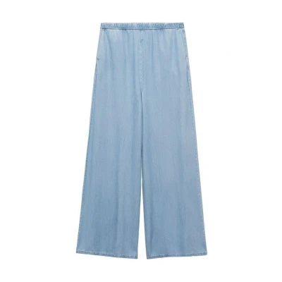 Afbeelding van Mango Siros Flared Jeans, Dames, Maat: XS, Light blue