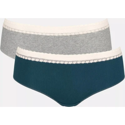 Afbeelding van sloggi GO Ribbed Hipster C2P Dames Onderbroek Maat L