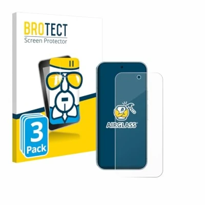 Afbeelding van BROTECT Glas Screen Protector voor Google Pixel 9 Pro (3 Stuks) Schermbeschermer [9H Hardheid, Beschermglas Folie niet Gehard Glas]