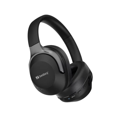 Afbeelding van Sandberg Wireless Travel Headset ANC (ANC, 30 h, Draadloze), Koptelefoon, Zwart