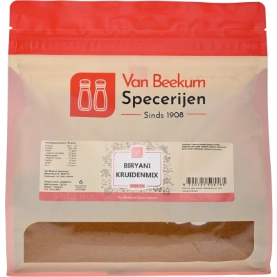 Afbeelding van Van Beekum Specerijen Biryani Kruidenmix 1 kilo (hersluitbare stazak)