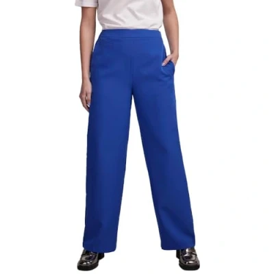 Afbeelding van Pieces Bozzy HW WIDE Plain Broek, Dames, Maat: Lx30, Mazarine blue