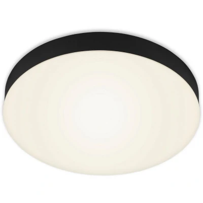 Afbeelding van Briloner Leuchten FLAME LED opbouwarmatuur frameloos metaal kunststof zwaart 21W 3000K Ø 28,7cm
