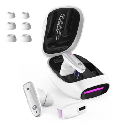 Afbeelding van eppfun cutemeet380 VR Bluetooth 5.2 draadloze gaming hoofdtelefoon voor Meta Quest 2 met 2,4 GHz USB C dongle, 30 ms lage latentie, compatibel PS5, pc, switch