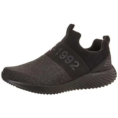 Afbeelding van Skechers 232281 Bbk Sneakers voor heren, Zwarte Mesh Pu Trim, 39.5 EU