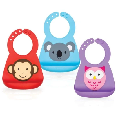 Afbeelding van Nuby 3D Silicone slab dierendesign 3 maanden+ 1 stuks