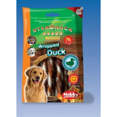 Afbeelding van Nobby starsnack wrapped duck 2 ST à 70 gr