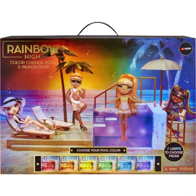 Afbeelding van Rainbow High Color Change Pool And Beach Club Set