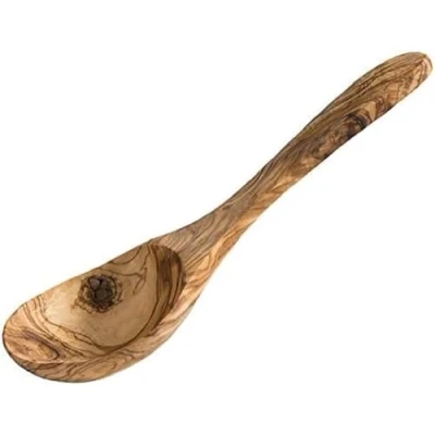Afbeelding van APS lepel &quot;Olijf&quot; gemaakt van duurzaam olijfhout, houten lepel, opscheplepel, 26,5 x 9,5 cm