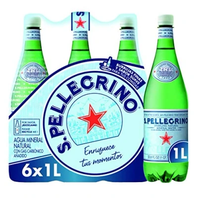 Afbeelding van San Pellegrino Sprankelend Natuurlijk Mineraalwater 6x1L
