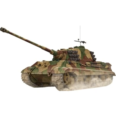 Afbeelding van 1:35 Rye Field Model 5126 Duitse King Tiger Pzkpfw VI Ausf.B Sd.Kfz. 182 Henschel koepel Upgraded versie Plastic Modelbouwpakket