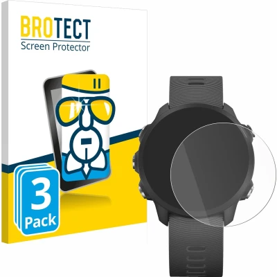 Afbeelding van BROTECT Screenprotector voor Garmin Forerunner 245 Music Folie Beschermfolie Beschermglas transparant (3 Stuks)
