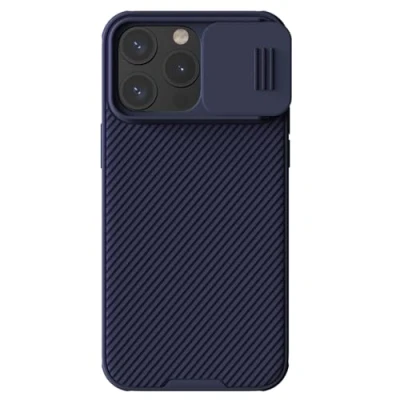 Afbeelding van Nillkin CamShield Hoesje voor de Apple iPhone 15 Pro Back Cover met Camera Slider Paars