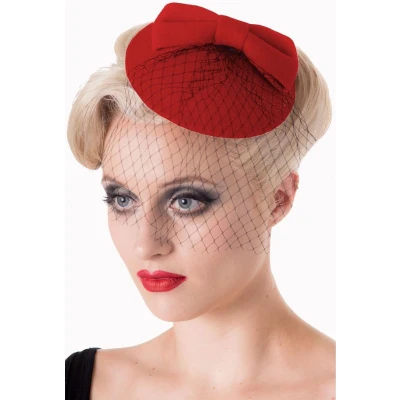 Afbeelding van Dancing Days Candice Fascinator Rood