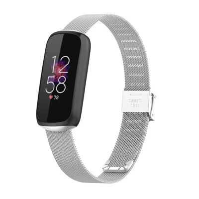 Afbeelding van Fitbit Luxe Milanese bandje met klemsluiting Zilver