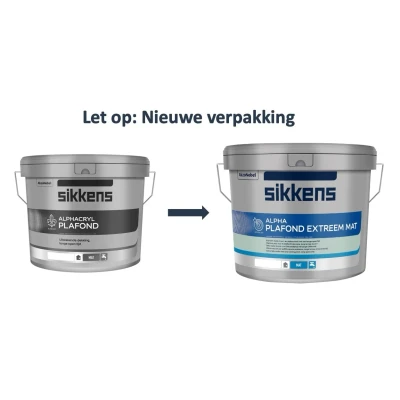 Afbeelding van Sikkens Alpha Plafond Extreem Mat 5 liter Muurverf voor binnen