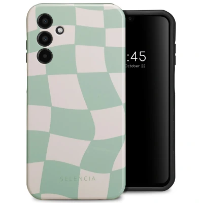 Afbeelding van Samsung Galaxy A15 (5G) Hoesje Kunststof Selencia Hardcase/Backcover Groovy Sage Green Telefoonhoesje