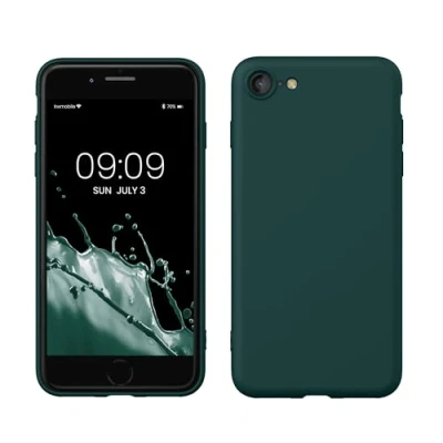 Afbeelding van kwmobile telefoonhoesje geschikt voor Apple iPhone SE (2022) / (2020) 8 7 Hoesje smartphone Back cover in turqoise groen