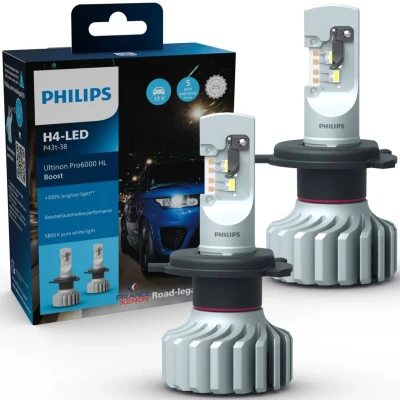 Afbeelding van Philips H4 LED Ultinon Pro6000 Boost 11342U60BX2 Lampen