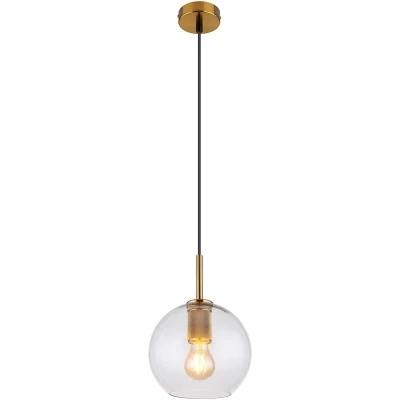 Afbeelding van Globo hanglamp Adara messing metaal 20 cm E27 fitting 15462H