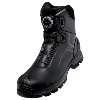 Afbeelding van uvex S3L BOA PU/GU W12 6536346 Hoge veiligheidsschoenen Schoenmaat (EU): 46 Zwart 1 paar