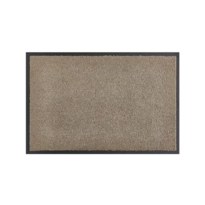 Afbeelding van andiamo deurmat Verdi vuilvangmat voor de ingang van het huis ideaal als binnen of in overdekte buitenruimte voetveger voordeur 90 x 150 cm taupe