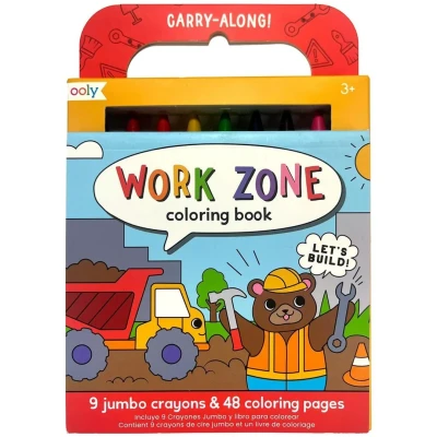 Afbeelding van Ooly kleurboek met waskrijtjes workzone 9st