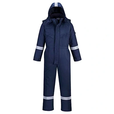 Afbeelding van Portwest FR53 Vlamvertragende Antistatische Winteroverall, Marine, Normaal, Grootte L