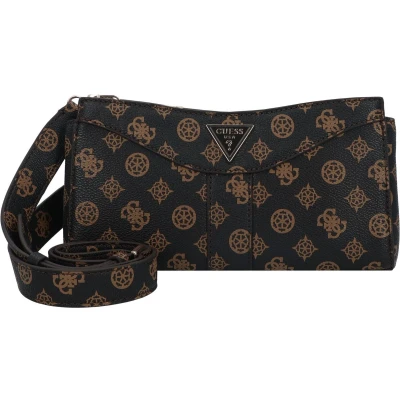 Afbeelding van GUESS Schoudertas Dorys Luxury Satchel Mocha Logo Bruine