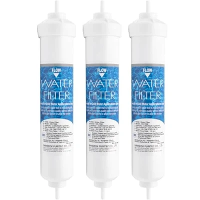 Afbeelding van DD 7098 Water Filter 3 Pack Externe Waterfilter compatibel met Daewoo FRN en FRS serie Bosch, Siemens, Neff, AEG Side by Koelkast Filterpatroon