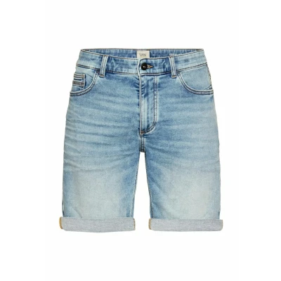 Afbeelding van camel active fleXXXactive® jeansshort in regular fit Maat menswear 46IN Lichtblauw