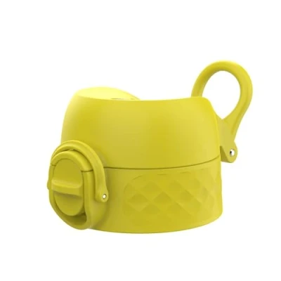Afbeelding van ION8 Lekvrije Vervangende OneTouch 2.0 Waterfles Deksel, Eenvoudige Bediening met Één Druk, Geschikt voor 350ml, 500ml, 600ml Flessen, Geel, Klein, Ftalaatvrij BPA vrij Plastic