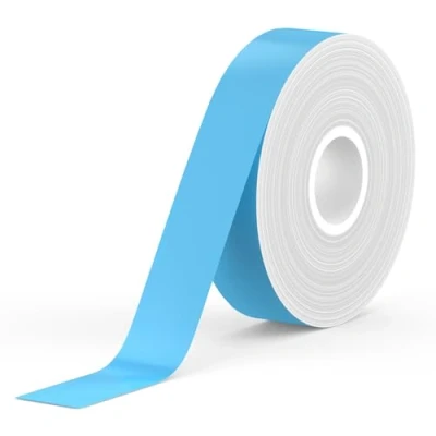 Afbeelding van SUPVAN E10 Zelfklevende Etiketten, Multifunctionele Thermische Etiketten voor Thuiskantoren Scholen, Compatibel met E10/E16 Etikettenprinters, 15 mm*6 m, 1 Rollen (Blauw)