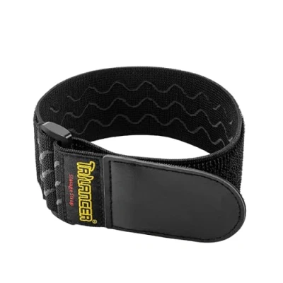 Afbeelding van Trilancer Elastic Cinch Straps with Anti Slip Strips, 2&quot; x 18&quot;(4 Pack) Hook and Loop Storage Buckle, Bundling for Extension Cords, Cables, Ropes, Hoses, Bike, Boat, Pant Garters