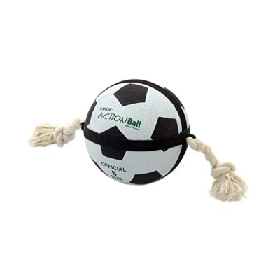 Afbeelding van Karlie Action Ball voet en basketballen ø: 19 cm zwart wit