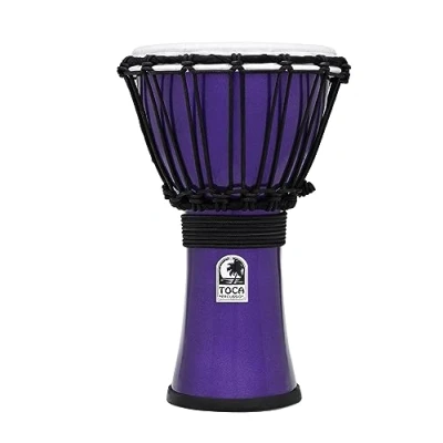Afbeelding van Toca TFCDJ 7MI Freestyle Colorsound Djembe Metallic Indigo djembé